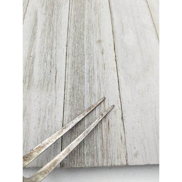 Vintage A&J Solid Meat Utility Fork #1 Wood Handle 12 3/4" - Picture 8 of 8